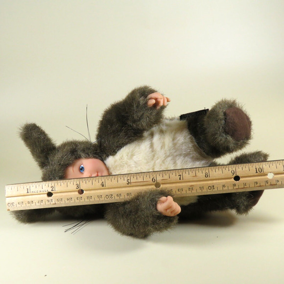 Rare Vintage 9" Anne Geddes Baby Squirrel Doll Limited Edition 1998 Collectible - Picture 12 of 16